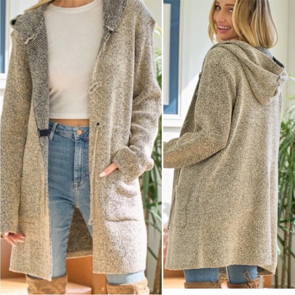 Cozy Hooded Knit Cardigan
